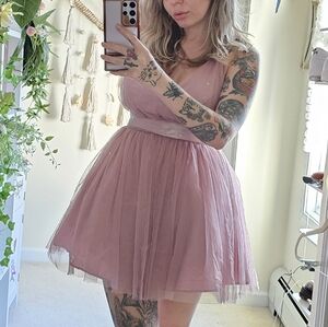 Asos dusty rose ballerina dress Size 4